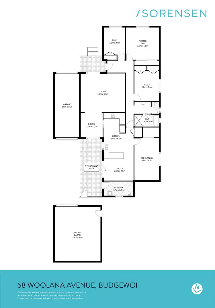 Floorplan of Homely house listing, 68 Woolana Avenue, Budgewoi NSW 2262