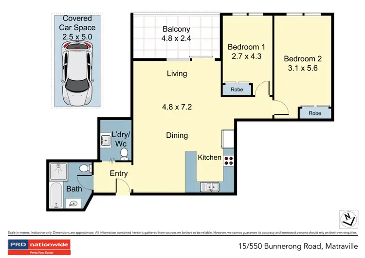 Floorplan of Homely unit listing, 15/550 Bunnerong Road, Matraville NSW 2036
