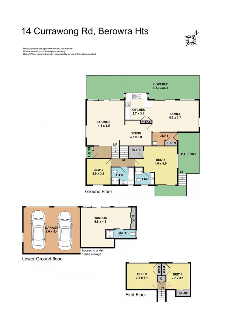 Floorplan of Homely house listing, 14 Currawong Road, Berowra Heights NSW 2082