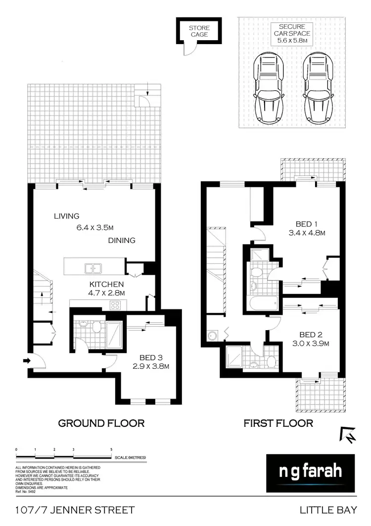 Floorplan of Homely apartment listing, 107/7 Jenner Street, Little Bay NSW 2036