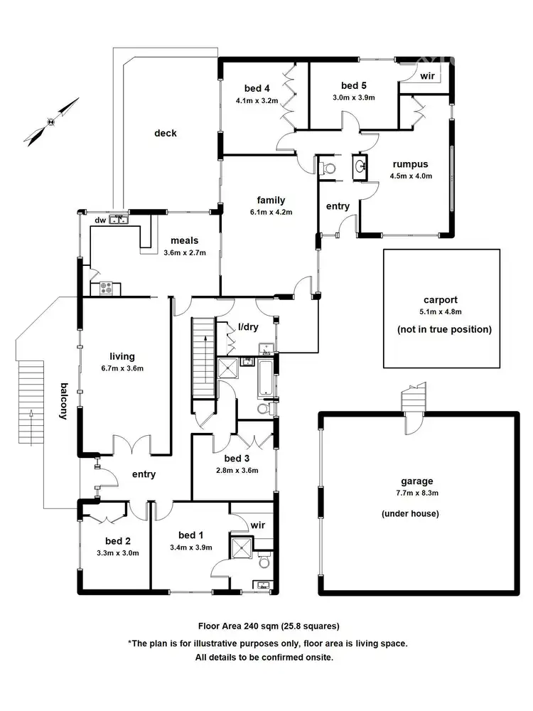 Floorplan of Homely house listing, 43 Meadowview Lane, Emerald VIC 3782