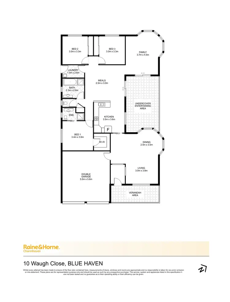 Floorplan of Homely house listing, 10 Waugh Close, Blue Haven NSW 2262