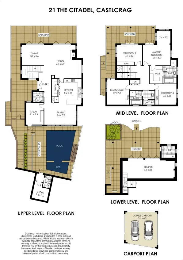 Floorplan of Homely house listing, 21 The Citadel, Castlecrag NSW 2068