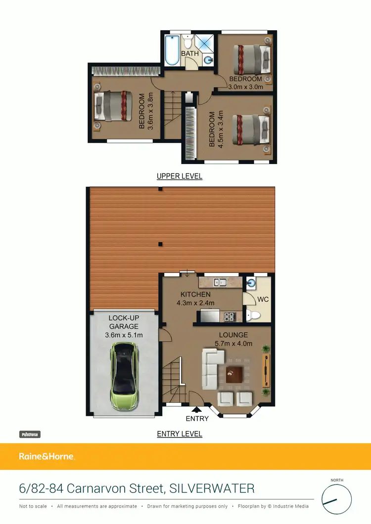 Floorplan of Homely townhouse listing, 6/82-84 Carnarvon Street, Silverwater NSW 2128