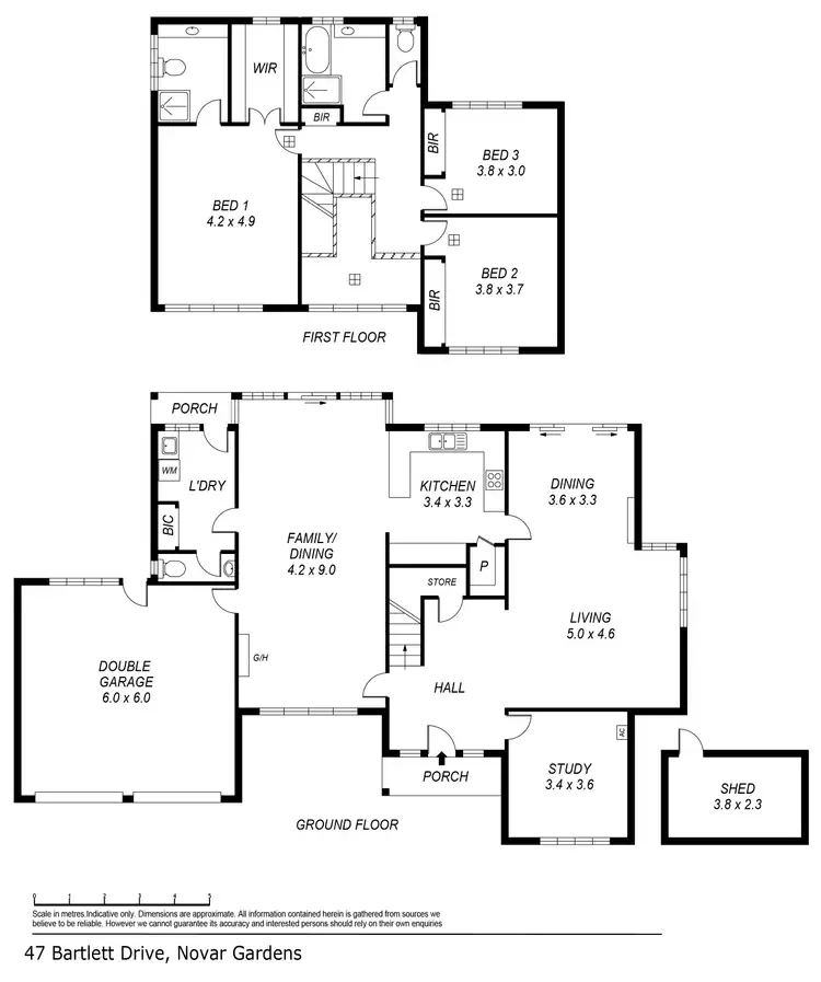 Floorplan of Homely house listing, 47 Bartlett Drive, Novar Gardens SA 5040