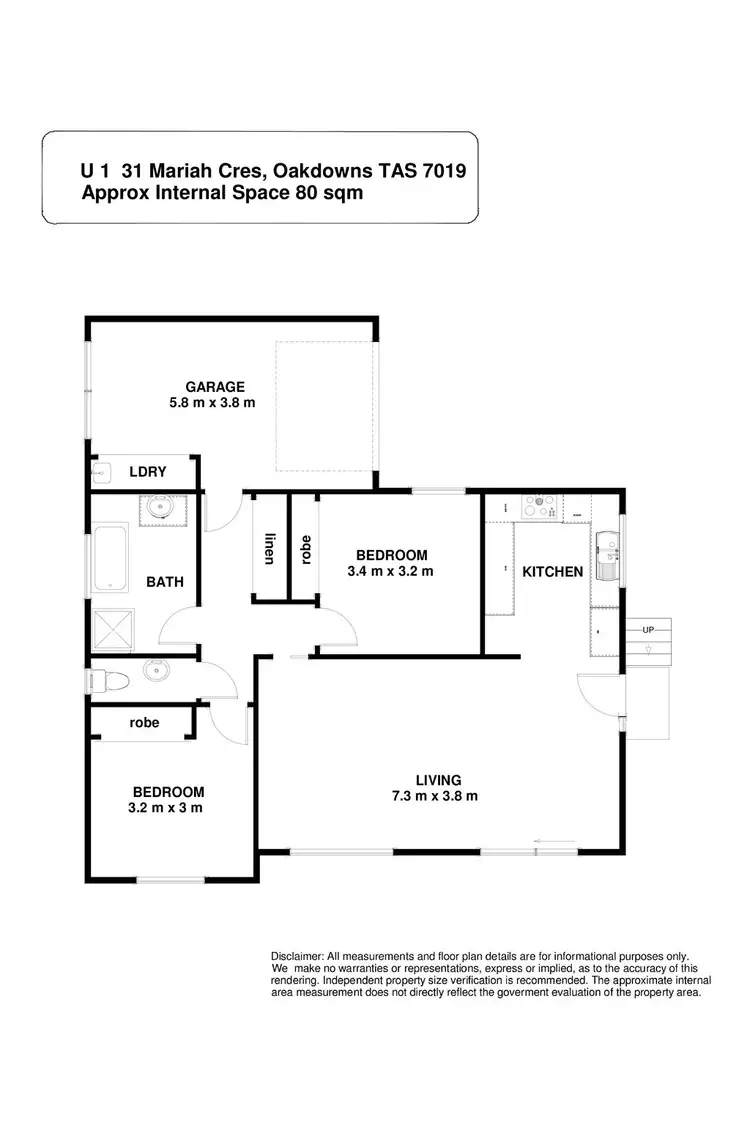 Floorplan of Homely house listing, 1/31 Mariah Crescent, Oakdowns TAS 7019