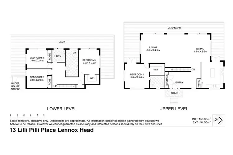 Floorplan of Homely house listing, 13 Lilli Pilli Place, Lennox Head NSW 2478