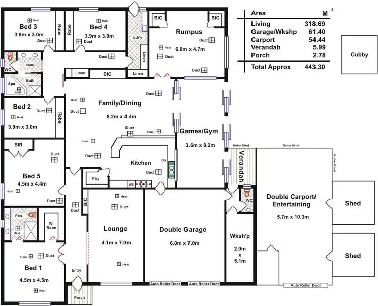 Floorplan of Homely house listing, 50 Applecross Drive, Blakeview SA 5114