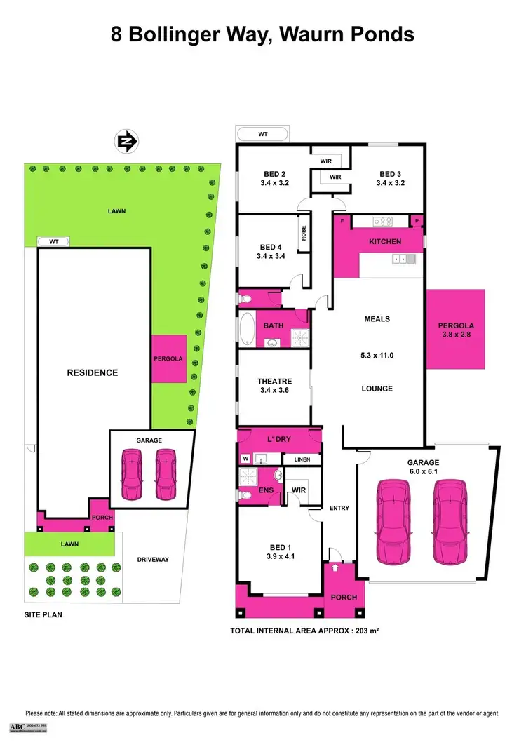 Floorplan of Homely house listing, 8 Bollinger Way, Waurn Ponds VIC 3216