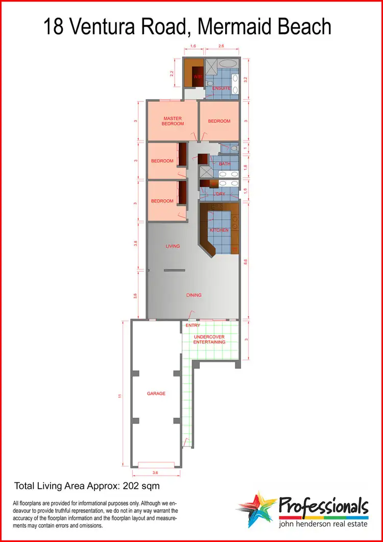 Floorplan of Homely house listing, 18 Ventura Road, Mermaid Beach QLD 4218