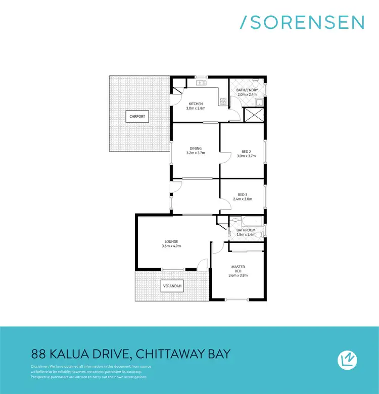 Floorplan of Homely house listing, 88 Kalua Drive, Chittaway Bay NSW 2261