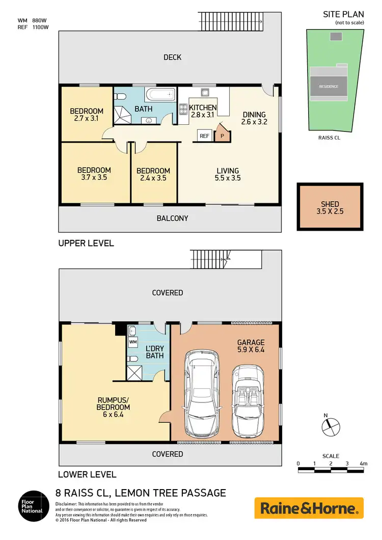 Floorplan of Homely house listing, 8 Raiss Close, Lemon Tree Passage NSW 2319