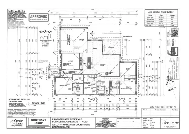 Floorplan of Homely house listing, 55 Margaret Court Drive, Baranduda VIC 3691