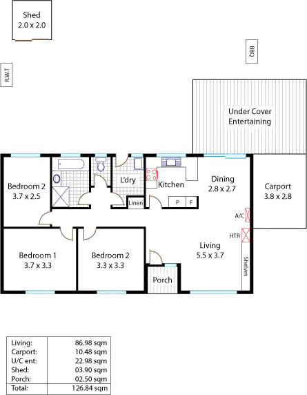Floorplan of Homely house listing, 42 Bridge Road, Pooraka SA 5095