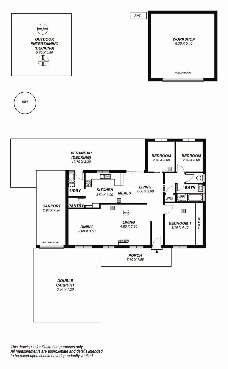 Floorplan of Homely house listing, 14 Hedgerow Drive, Gulfview Heights SA 5096