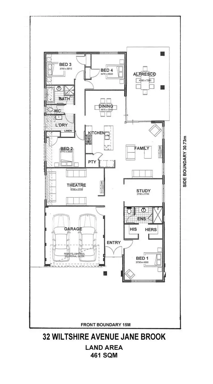 Floorplan of Homely house listing, 32 Wiltshire Avenue, Jane Brook WA 6056