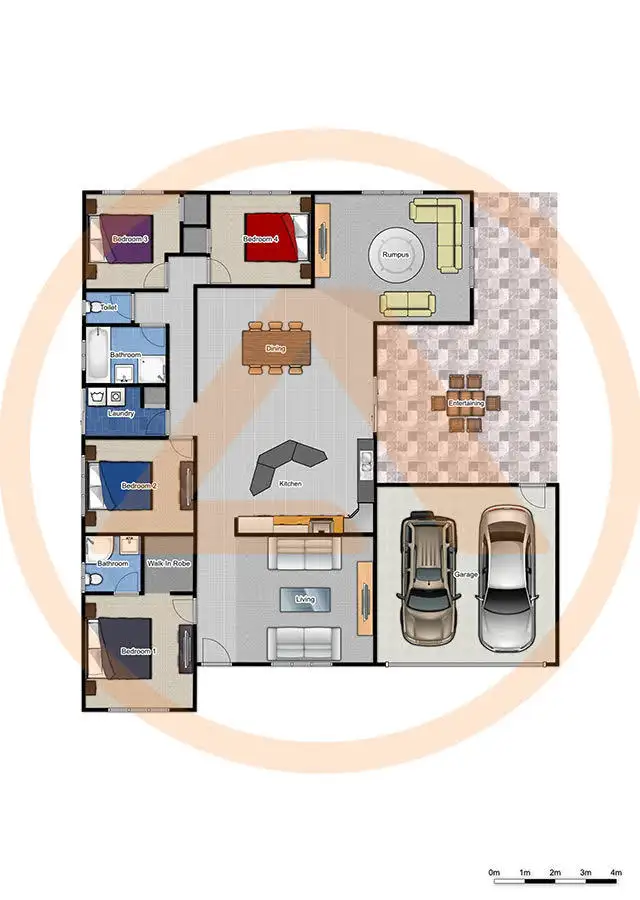 Floorplan of Homely house listing, 48 Berkshire Place, Springfield Lakes QLD 4300