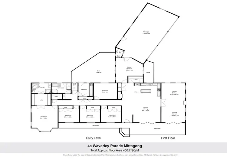 Floorplan of Homely house listing, 4A Waverley Parade, Mittagong NSW 2575