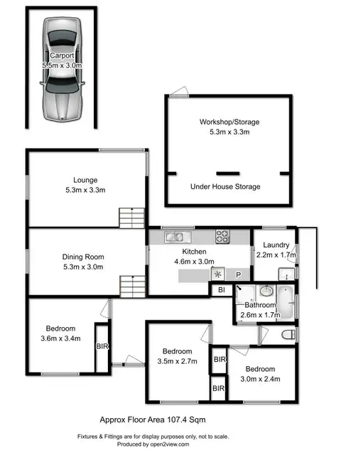 Floorplan of Homely house listing, 15 Karoola Crescent, Lindisfarne TAS 7015