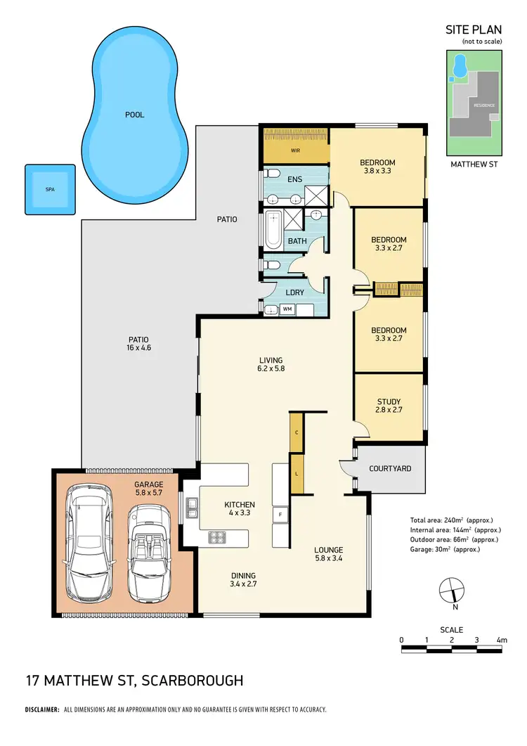 Floorplan of Homely house listing, 17 Matthew Street, Scarborough QLD 4020