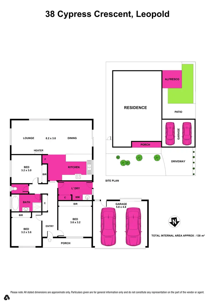 Floorplan of Homely house listing, 38 Cypress Crescent, Leopold VIC 3224