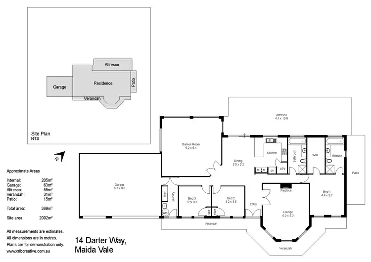 Floorplan of Homely house listing, 14 Darter Way, Maida Vale WA 6057