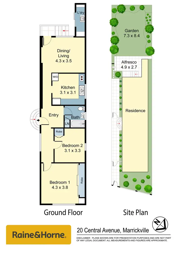 Floorplan of Homely house listing, 20 Central Ave, Marrickville NSW 2204