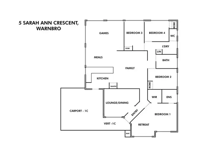 Floorplan of Homely house listing, 5 Sarah Ann Crescent, Warnbro WA 6169