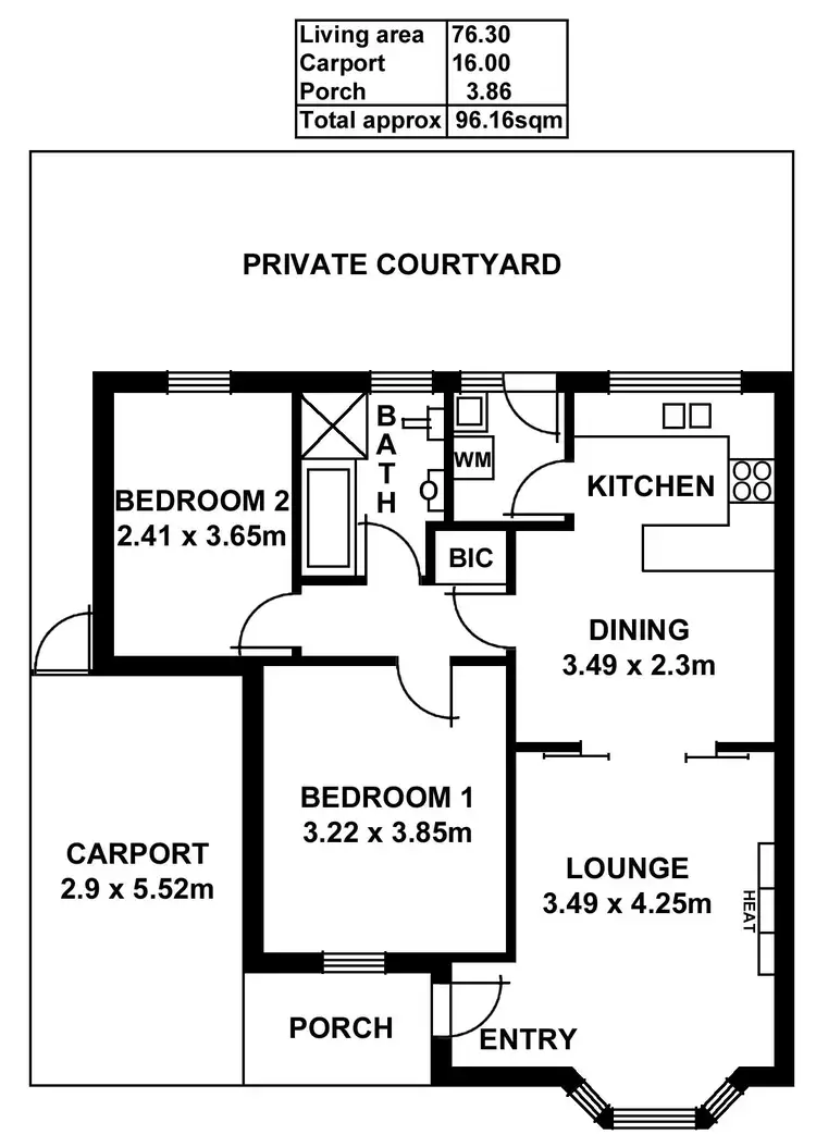 Floorplan of Homely unit listing, 2/28 Cedar Avenue, Glenunga SA 5064
