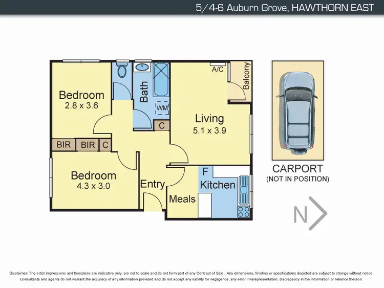 Floorplan of Homely apartment listing, 5/4-6 Auburn Grove, Hawthorn East VIC 3123