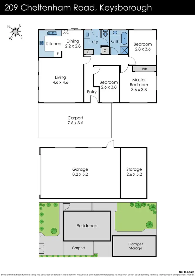 Floorplan of Homely house listing, 209 Cheltenham Road, Keysborough VIC 3173