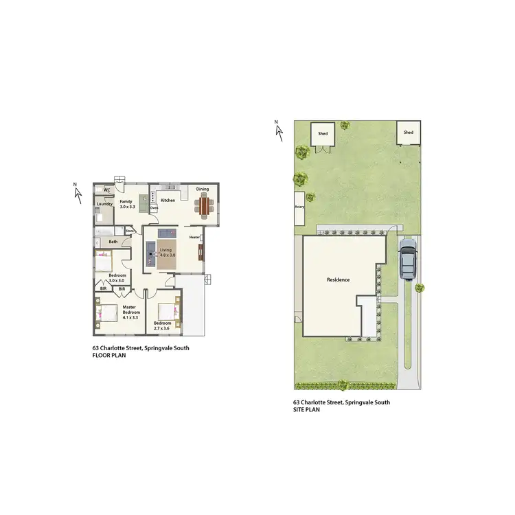 Floorplan of Homely house listing, 63 Charlotte Street, Springvale South VIC 3172