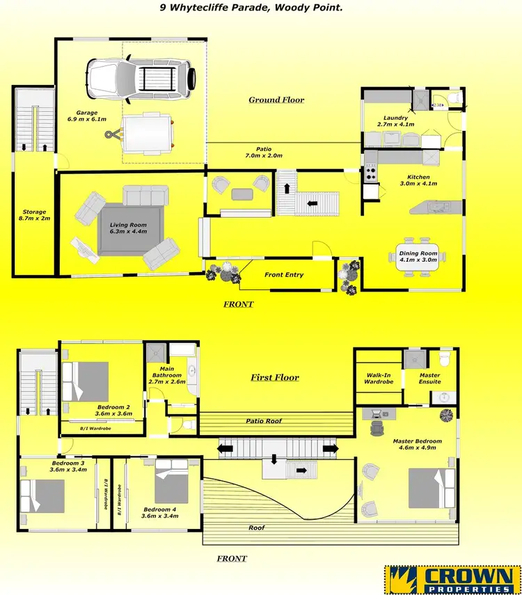 Floorplan of Homely house listing, 9 Whytecliffe Parade, Woody Point QLD 4019