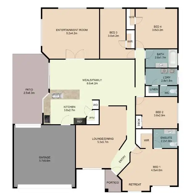 Floorplan of Homely house listing, 16 Baltimore Gardens, Port Kennedy WA 6172