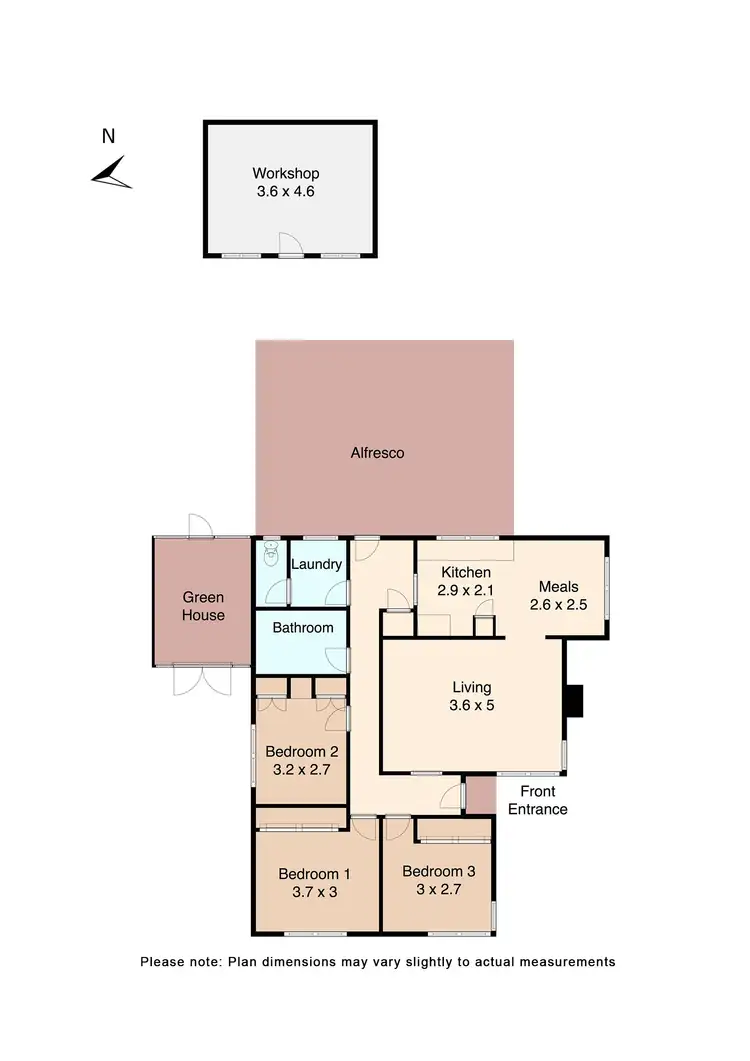 Floorplan of Homely house listing, 3 Cedric Street, Wendouree VIC 3355