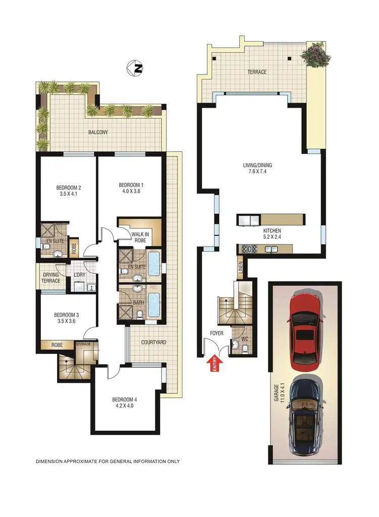 Floorplan of Homely apartment listing, 1/174 Victoria Rd, Bellevue Hill NSW 2023