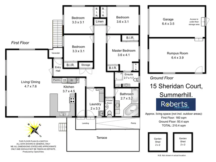 Floorplan of Homely house listing, 15 Sheridan Court, Summerhill TAS 7250