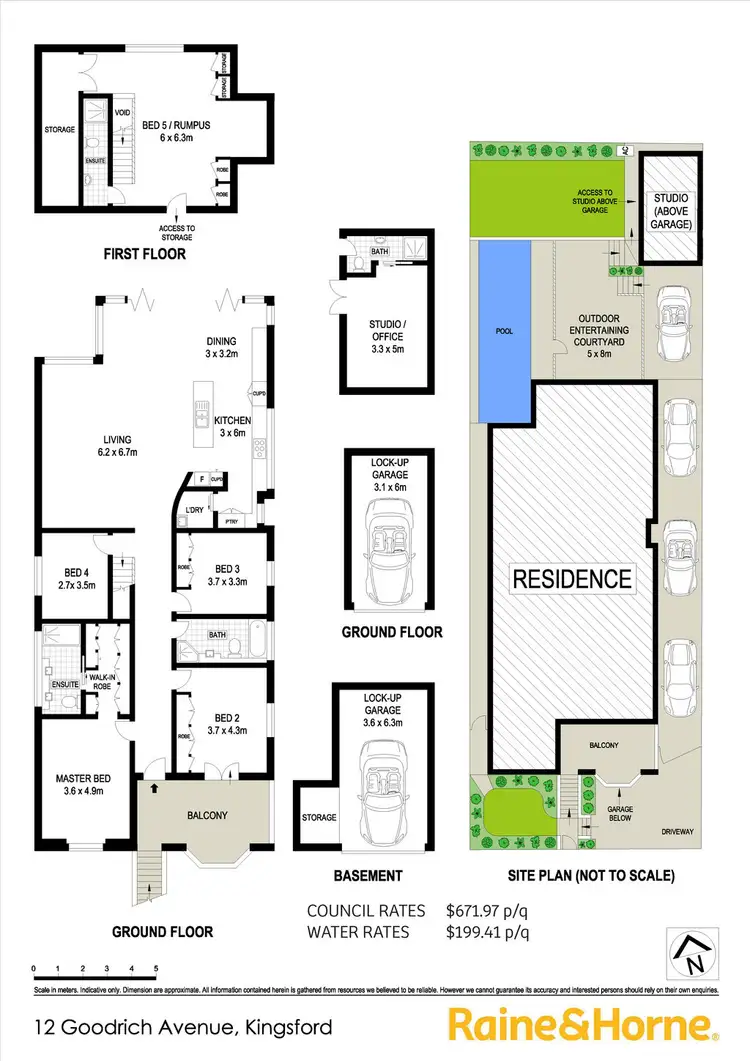 Floorplan of Homely house listing, 12 Goodrich Avenue, Kingsford NSW 2032