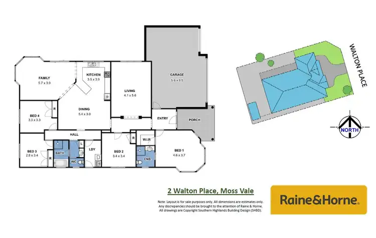 Floorplan of Homely house listing, 2 Walton Place, Moss Vale NSW 2577