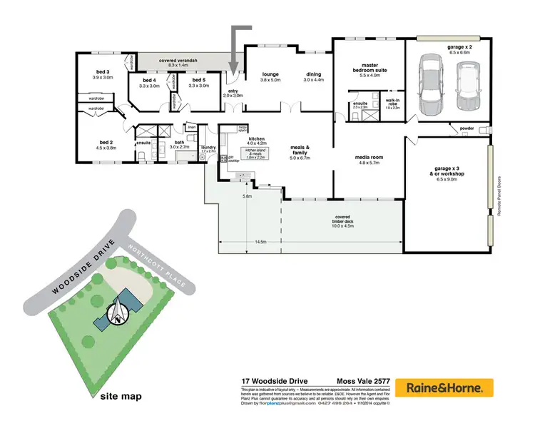 Floorplan of Homely house listing, 17 Woodside Drive, Moss Vale NSW 2577
