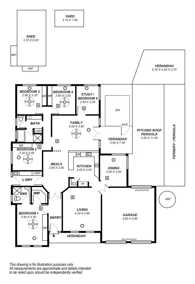 Floorplan of Homely house listing, 4 Mintbush Place, Craigmore SA 5114