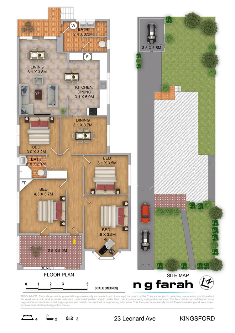 Floorplan of Homely house listing, 23 Leonard Avenue, Kingsford NSW 2032