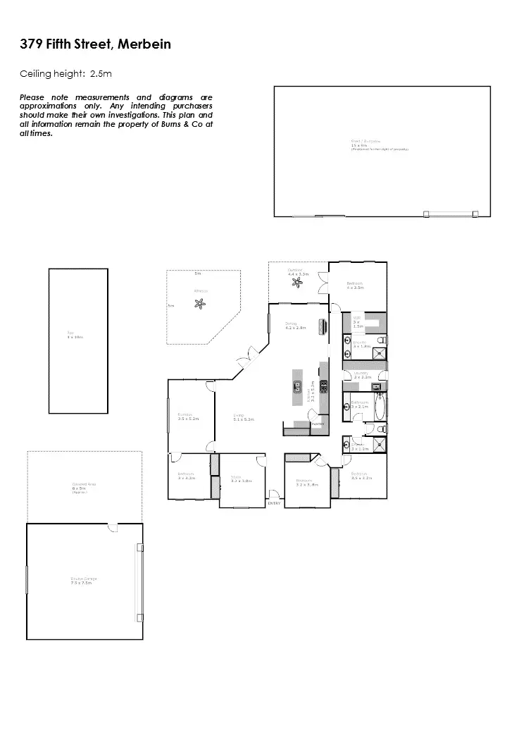 Floorplan of Homely house listing, 379 Fifth Street, Merbein VIC 3505