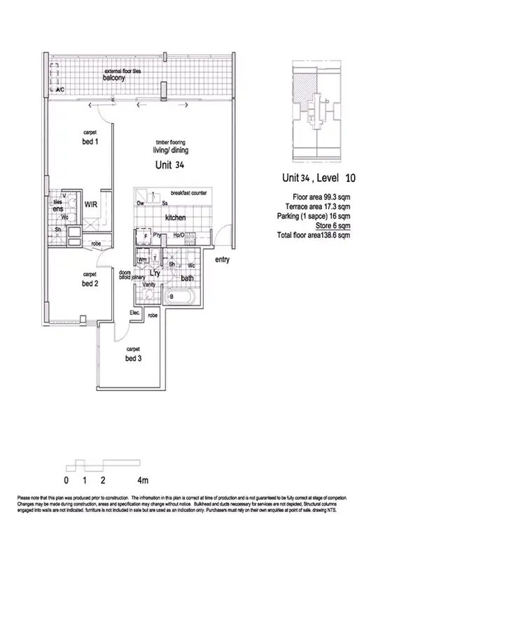 Floorplan of Homely apartment listing, 34/45 Chandos Street, St Leonards NSW 2065