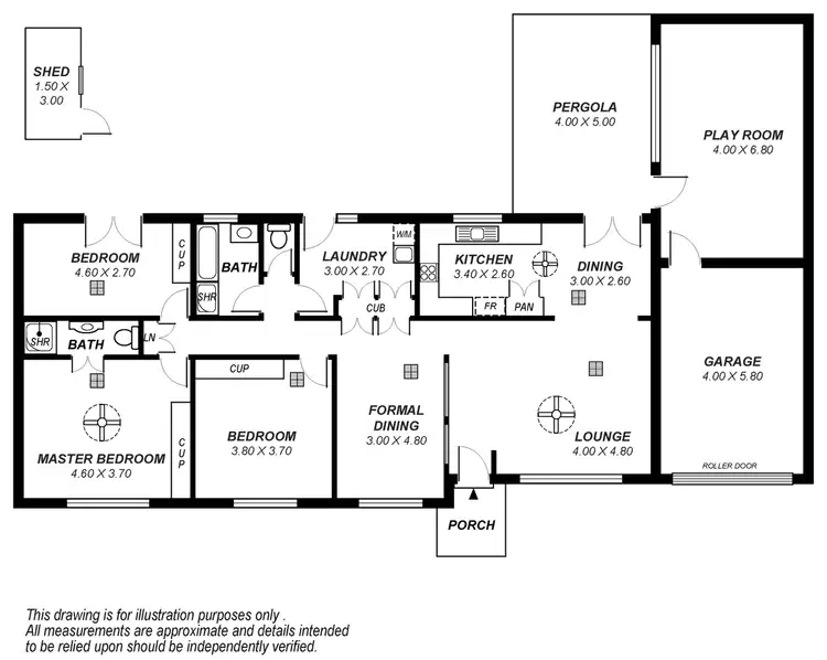 Floorplan of Homely house listing, 1A WILLOW COURT, Fulham Gardens SA 5024