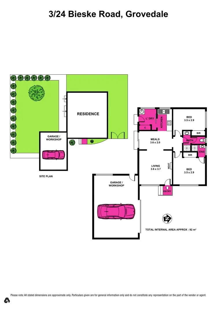 Floorplan of Homely unit listing, 3/24 Bieske Road, Grovedale VIC 3216