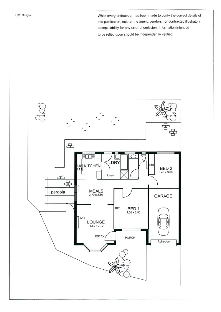 Floorplan of Homely house listing, 3, 6 Sunglo Court, Teringie SA 5072