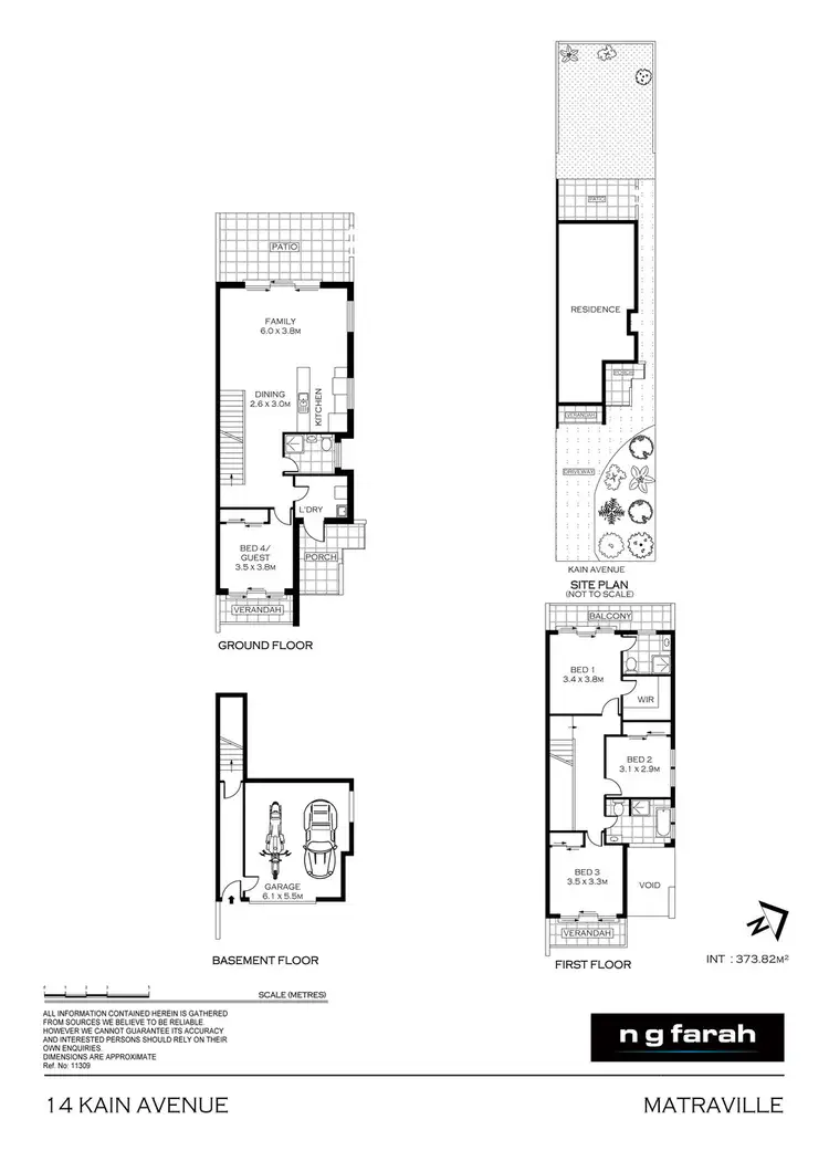 Floorplan of Homely semi-detached listing, 14 Kain Avenue, Matraville NSW 2036