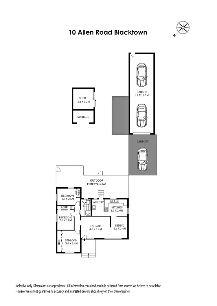 Floorplan of Homely house listing, 10 Allen Road, Blacktown NSW 2148