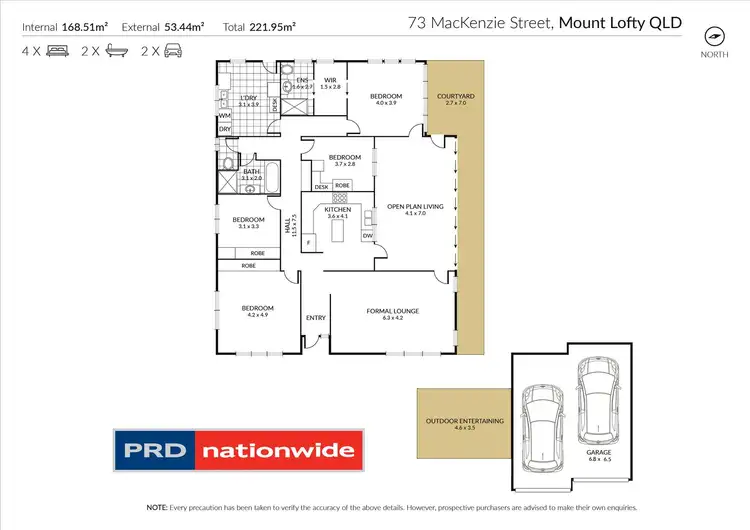 Floorplan of Homely house listing, 73 Mackenzie Street, Mount Lofty QLD 4350